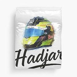 Isack Hadjar Watercolor Helmet Art cover