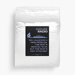 So I unlocked a new Isack Hadjar F1 Team Radio Duvet Cover