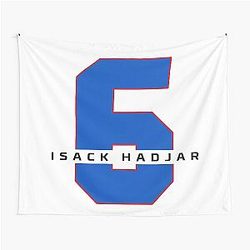 Isack Hadjar F1 Racing Number 6 Tapestry