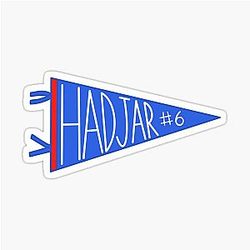 Isaac Hadjar Pennant Sticker