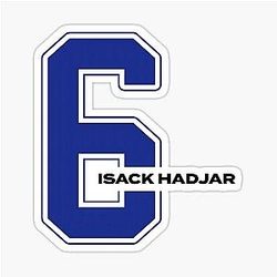 Isack Hadjar F1 Racing Bull Number 6 Sticker