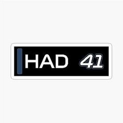 Formula 1 2023 Isack Hadjar AlphaTauri Free Practice 1 Number 41 TV Graphic Stickers