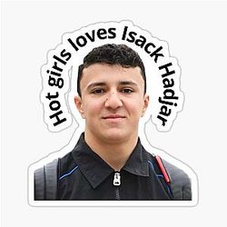 Hot girls love Isak Hadjar Sticker