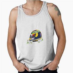 Isack Hadjar 2025 Monaco Helmet With Flowers Tank Top