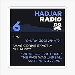 Isack Hadjar Radio Message Sticker
