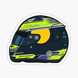 Isack Hadjar 2024 Helmet Sticker