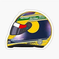 Isack Hadjar 2025 Monaco Sticker Helmet