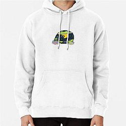 Isack Hadjar 2024 Helmet Flowers Pullover Hoodie