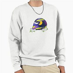 Isack Hadjar 2025 Purple Helmet Pullover Sweatshirt