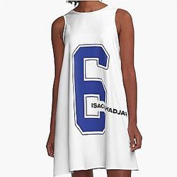 Isack Hadjar F1 Racing Number 6 A-Line Dress