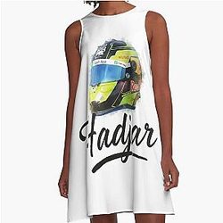 Isack Hadjar Watercolor Art A-Line Dress