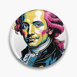 Italian Bach Portrait Pin