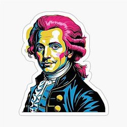 Italian Bach Portrait Sticker