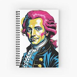 Italian Bach Portrait Spiral Notebook