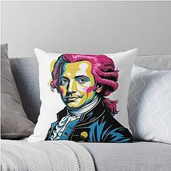 Italian Bach Portrait Throw Pillow