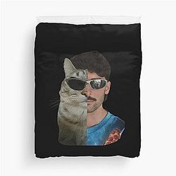 Italian Retro Sunglasses Half Cat and Duvet Cover