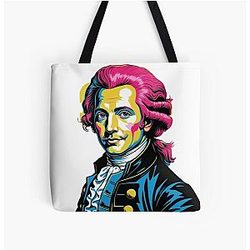 Italian Back Portrait All Over Print Tote Bag