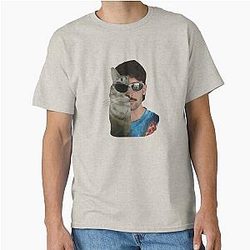 Italian Half Retro Classic Cat Sunglasses T-Shirt