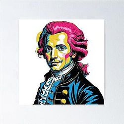Italian Bach Portrait Poster