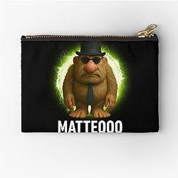Mateo Italian Brainrot Matteo Zipper Pouch