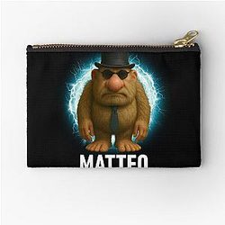 Mateo Italian Brainrot Meme Mateo Zipper Pouch