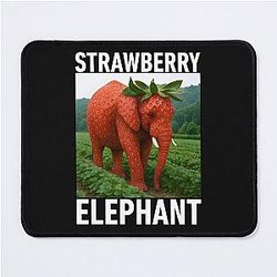 Strawberry Elephant Italian Brained Meme for Kids Mouse Pad