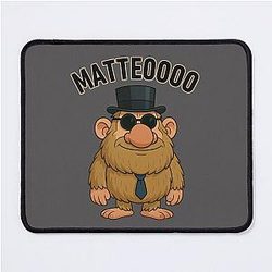 Mateo Italian Brainrot Meme Mouse Pad