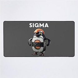 Sigma Italian Meme Penguin Sushi Desk Mat