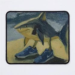 Italian Brainrot Oil Painting Mouse Pad