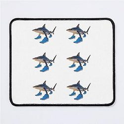 Tralala Italian Brainrot set of 6 - shark in shoes meme Mouse Pad