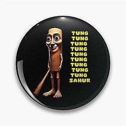 Tung Sahur Italian Brainrot Meme Pin