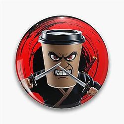 Cappuccino Assassino Coffee Italian Meme Pin