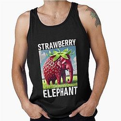 Strawberry Elephant Italian Brainrot Meme Tank Top