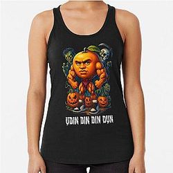 Udin Halloween Italian Brainrot Meme Racerback Tank Top