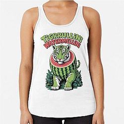 Tigerrini Watermelon Italian Racerback Tank Top