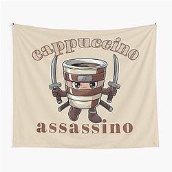 Cappuccino Italian Brainrot Tapestry