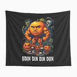 Udin Halloween Italian Brainrot Meme Tapestry