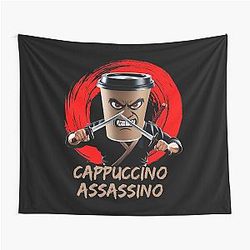 Cappuccino Assassino Coffee Italian Meme Tapestry