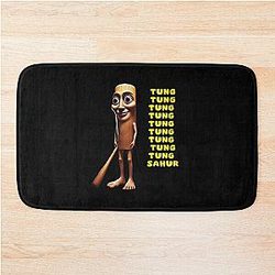 Tung Sahur Italian Brainrot Meme Bath Mat