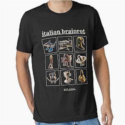 Italian Brainrot Characters TikTok Meme Essential T-Shirt