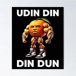 Udin Italian Brainrot Meme Poster