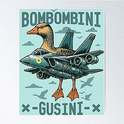 Bombombini Si Italian Brainrot Memes Poster