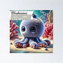 Blueberry Italian Poster