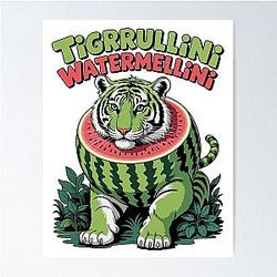 Tigerullini Italian Meme Poster