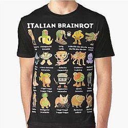 Italian Pastel Meme Cartoon Graphic T-Shirt