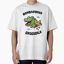 Bombardino Crocodilo Italian Oversized T-Shirt