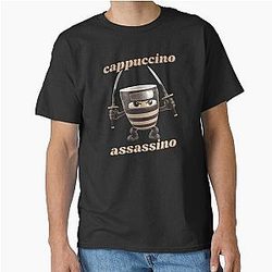 Cappuccino Assassin Italian Ninja T-Shirt