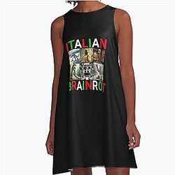 Funny Italian A-Line Dress