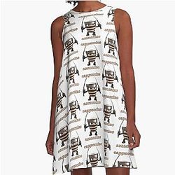 Cappuccino Italian Ninja A-Line Dress