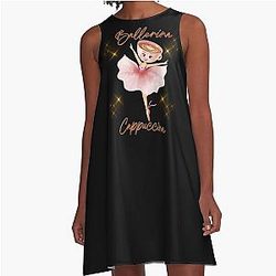 Ballerina Cappuccino Italian A-Line Dress
